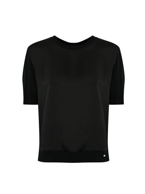 T-shirt in lyocell e cotone Nero Herno | JG000257D 520569300